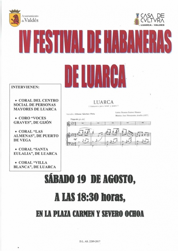 Festival de Habaneras de Luarca 2017