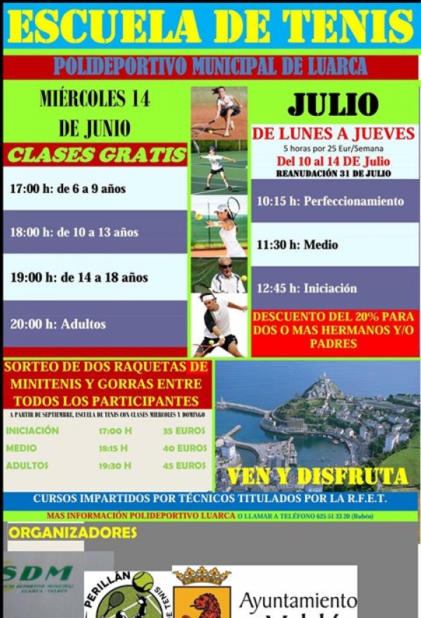 Curso de Tenis - Polideportivo Municipal de Luarca